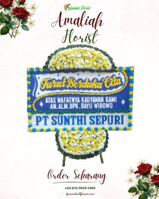 Papan Bunga Duka di Batu Kota